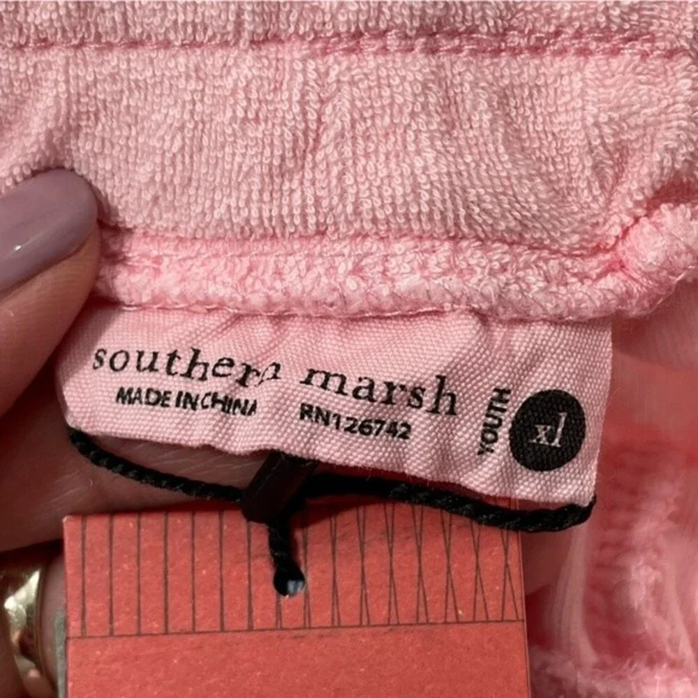 NWT Southern Marsh Girls Youth Seawash Cabana Shorts Size‎ XL Camellia Pink